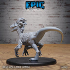 Figurine JDR Raptor pour jeu de rôle - Imprimée en résine - Échelle 32mm - Epic Miniature