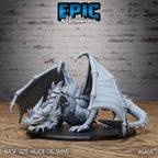 #6468 - Figurine Armored Dragon Rest en résine pour JDR
