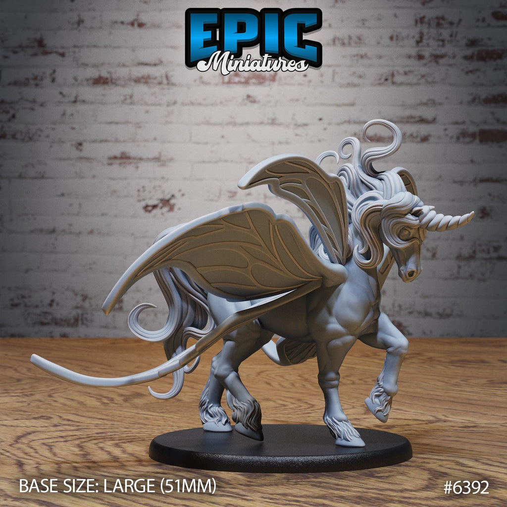 Figurine JDR Fairy Pegasus pour jeu de rôle - Imprimée en résine - Échelle 32mm - Epic Miniature