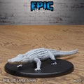 Figurine JDR Alligator pour jeu de rôle - Imprimée en résine - Échelle 32mm - Epic Miniature