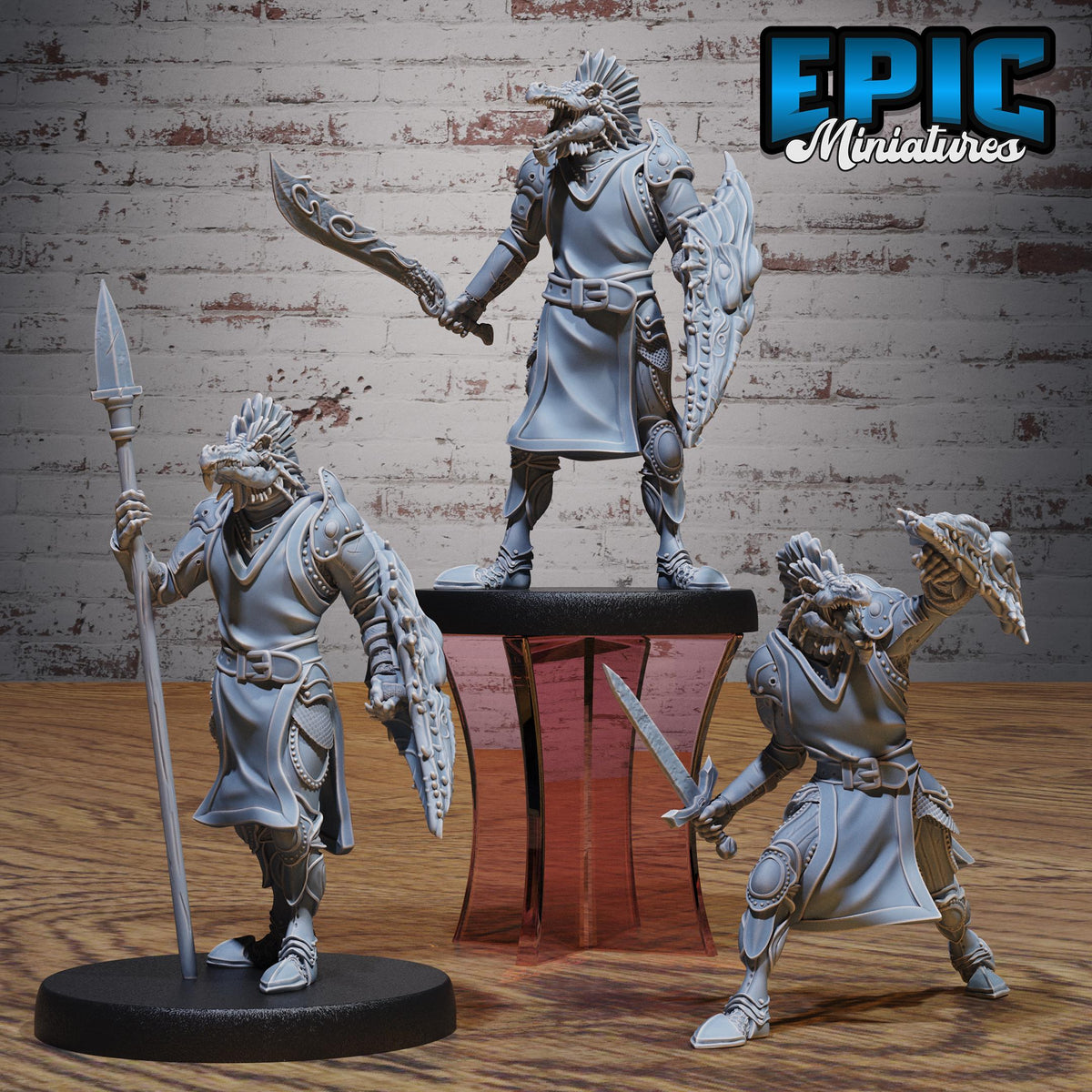 Figurine JDR Green Dragonspawn pour jeu de rôle - Imprimée en résine - Échelle 32mm - Epic Miniature