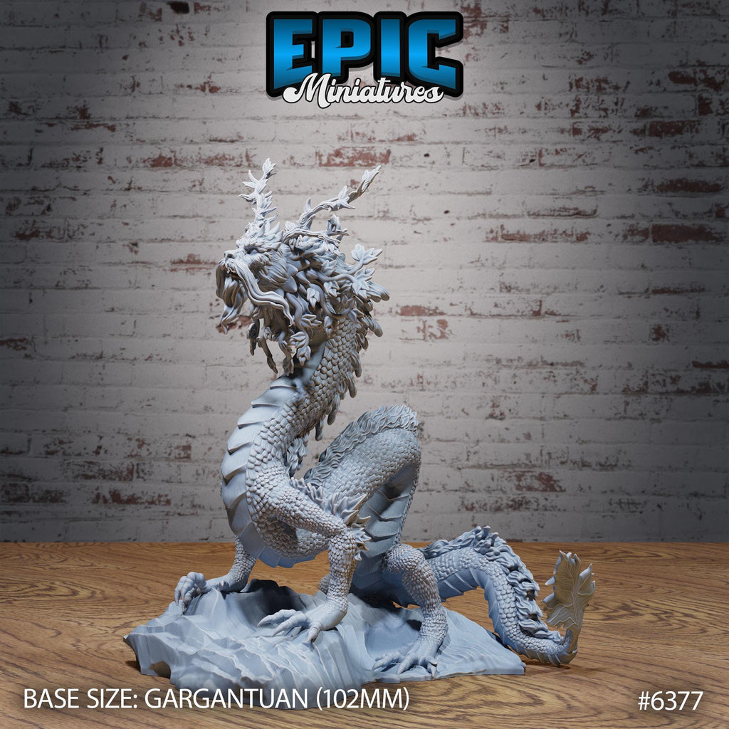 Figurine JDR Forest Lung Dragon pour jeu de rôle - Imprimée en résine - Échelle 32mm - Epic Miniature