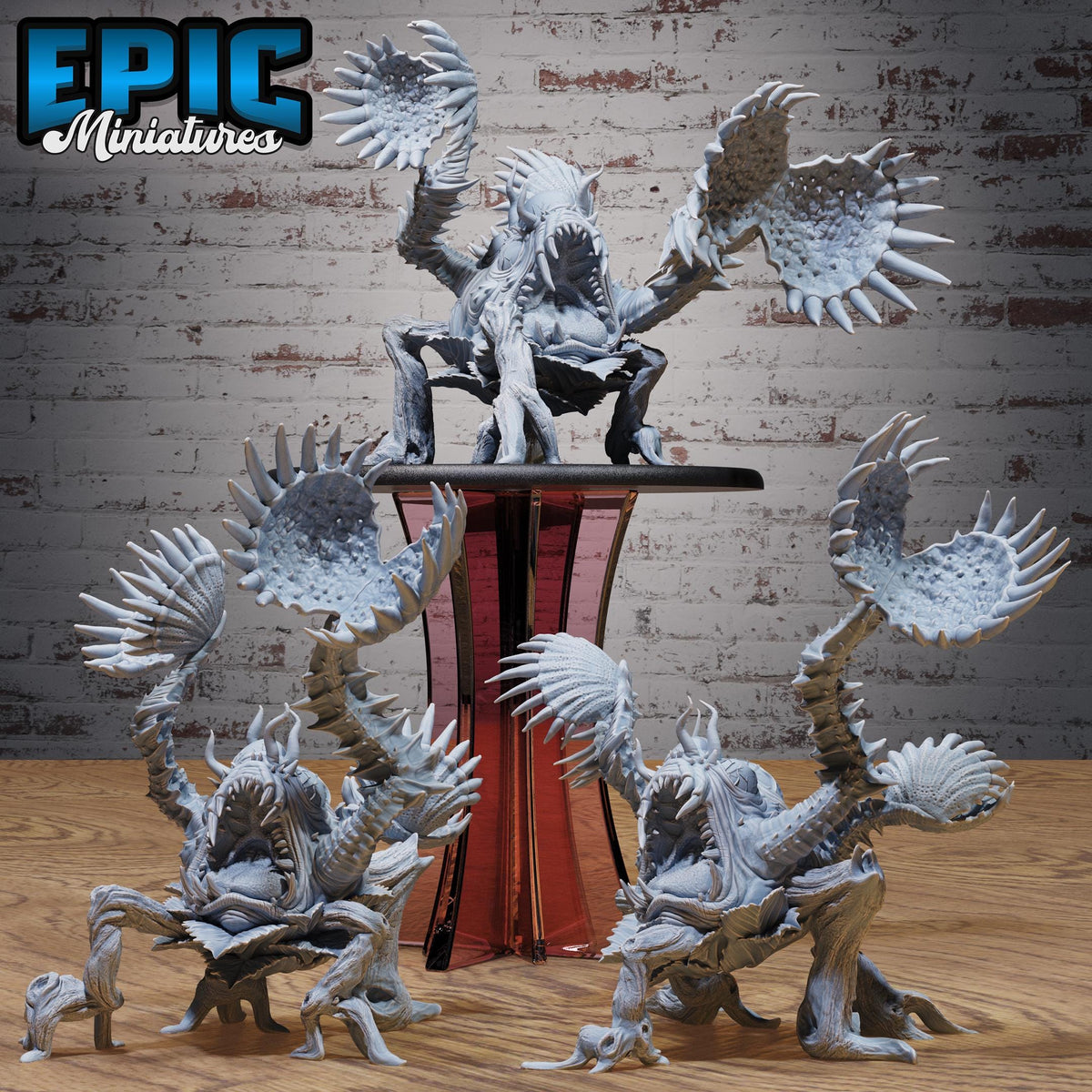 Figurine JDR Giga Flytrap pour jeu de rôle - Imprimée en résine - Échelle 32mm - Epic Miniature