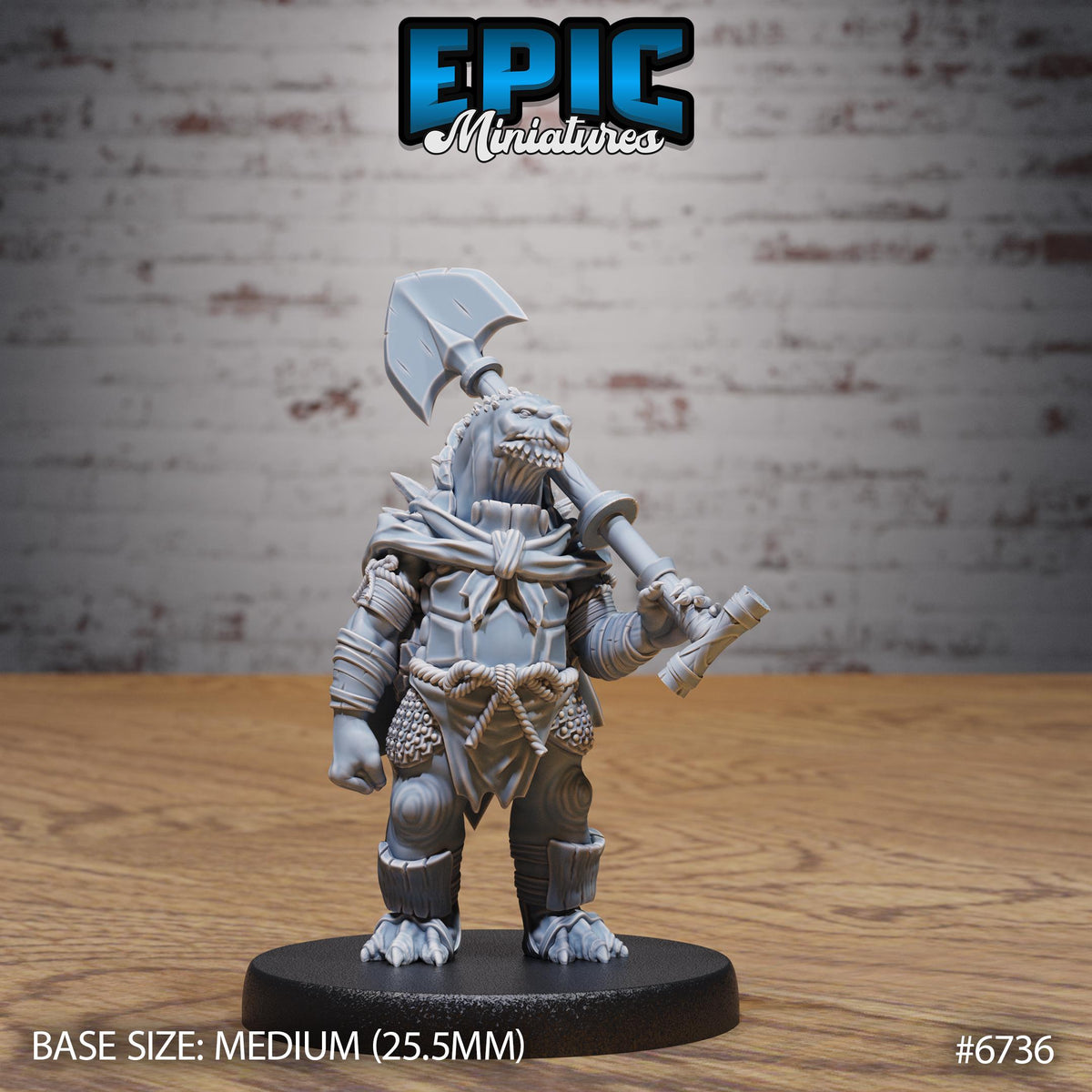 #6736 - Figurine Turtlefolk Grave Robber en résine pour JDR