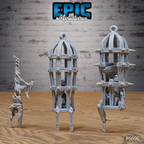 #6696e - Figurine Lich Crypt Scatter en résine pour JDR