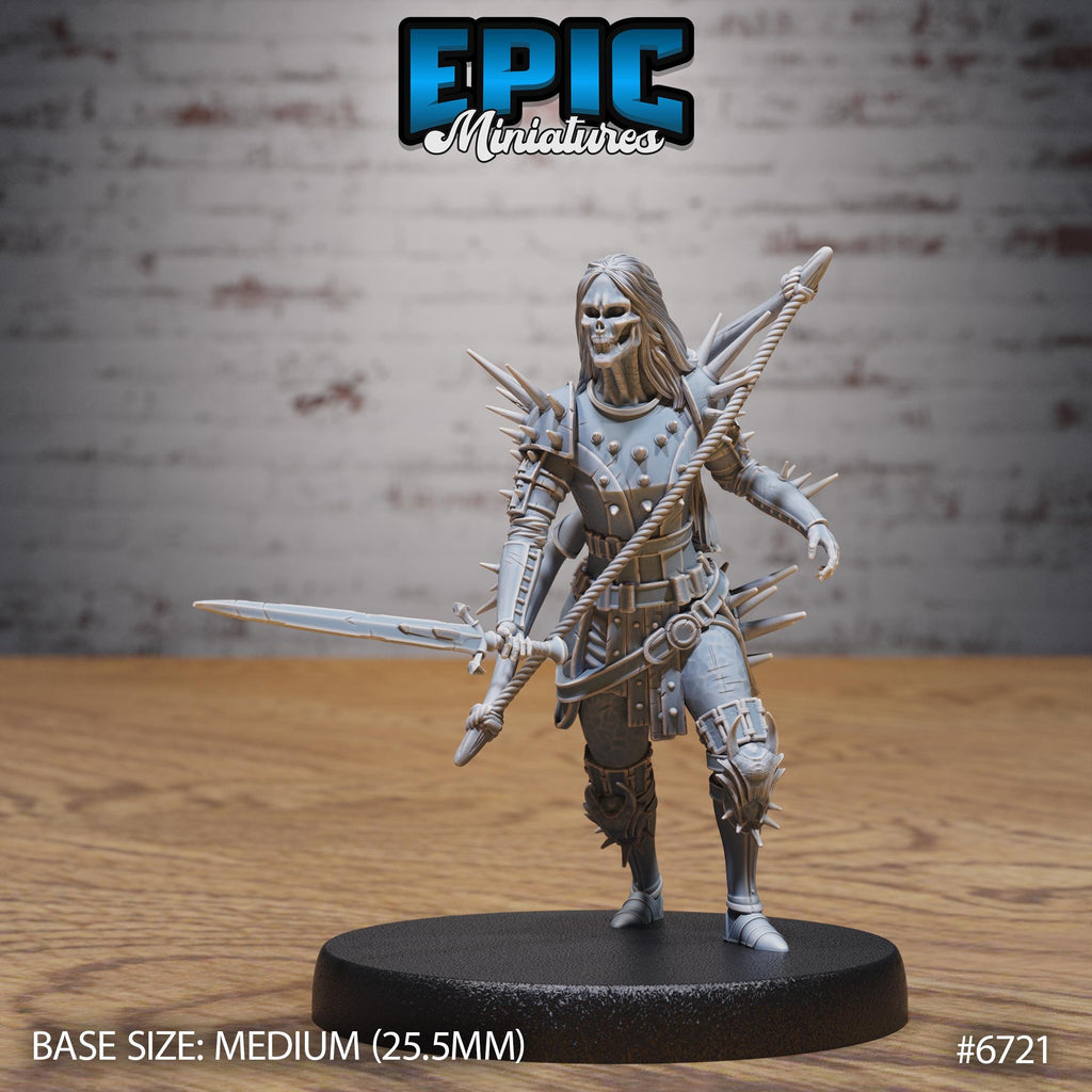 #6721 - Figurine Wight Warrior en résine pour JDR