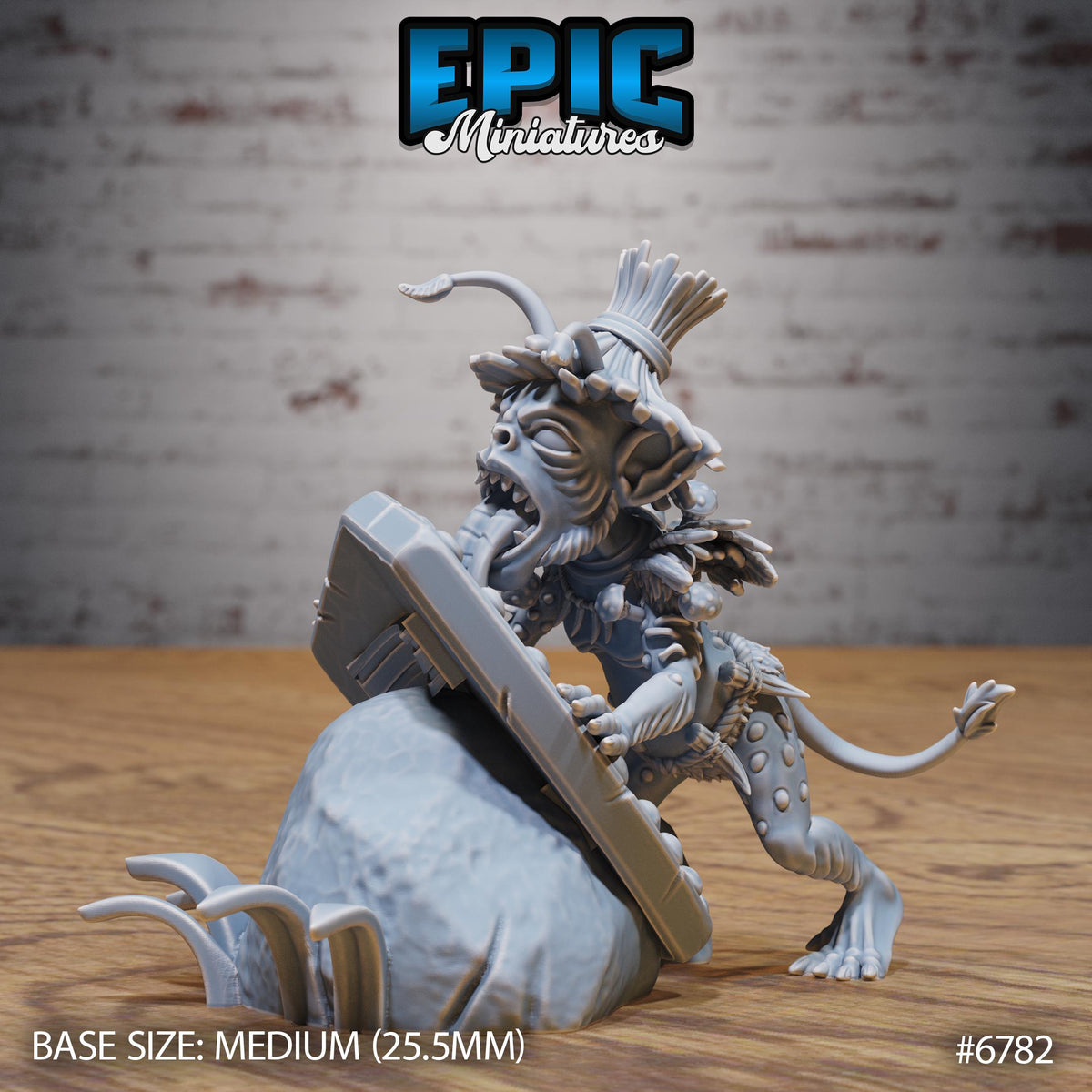 #6780 - Jungle Goblin RPG miniature for role-playing games - Resin printed - 32mm scale - Epic Miniature