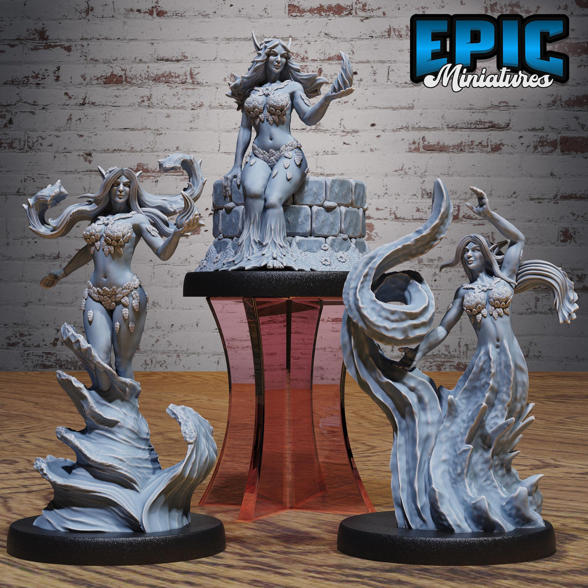 Figurine JDR Spring Undine pour jeu de rôle - Imprimée en résine - Échelle 32mm - Epic Miniature