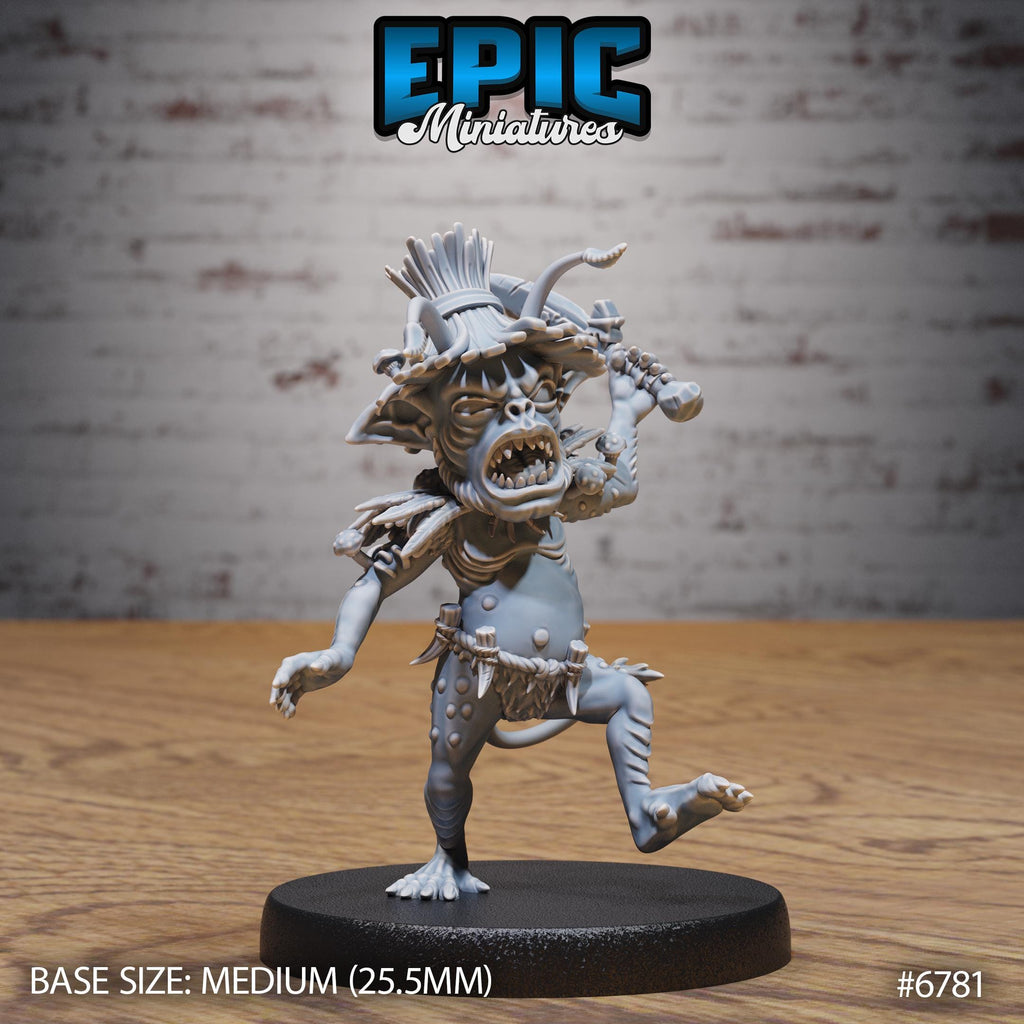 #6781 - Figurine Jungle Goblin Attack en résine pour JDR