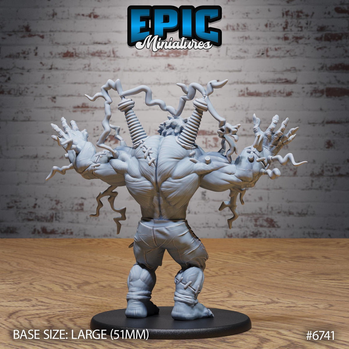 #6741 - Figurine Electric Frankenstein Roar en résine pour JDR