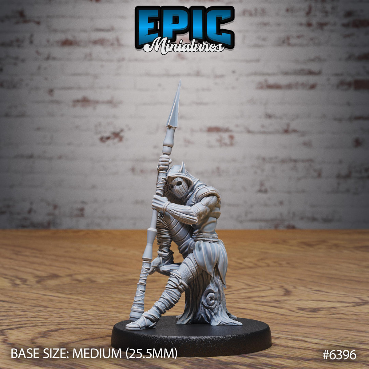 Figurine JDR Woodmask Assasin pour jeu de rôle - Imprimée en résine - Échelle 32mm - Epic Miniature