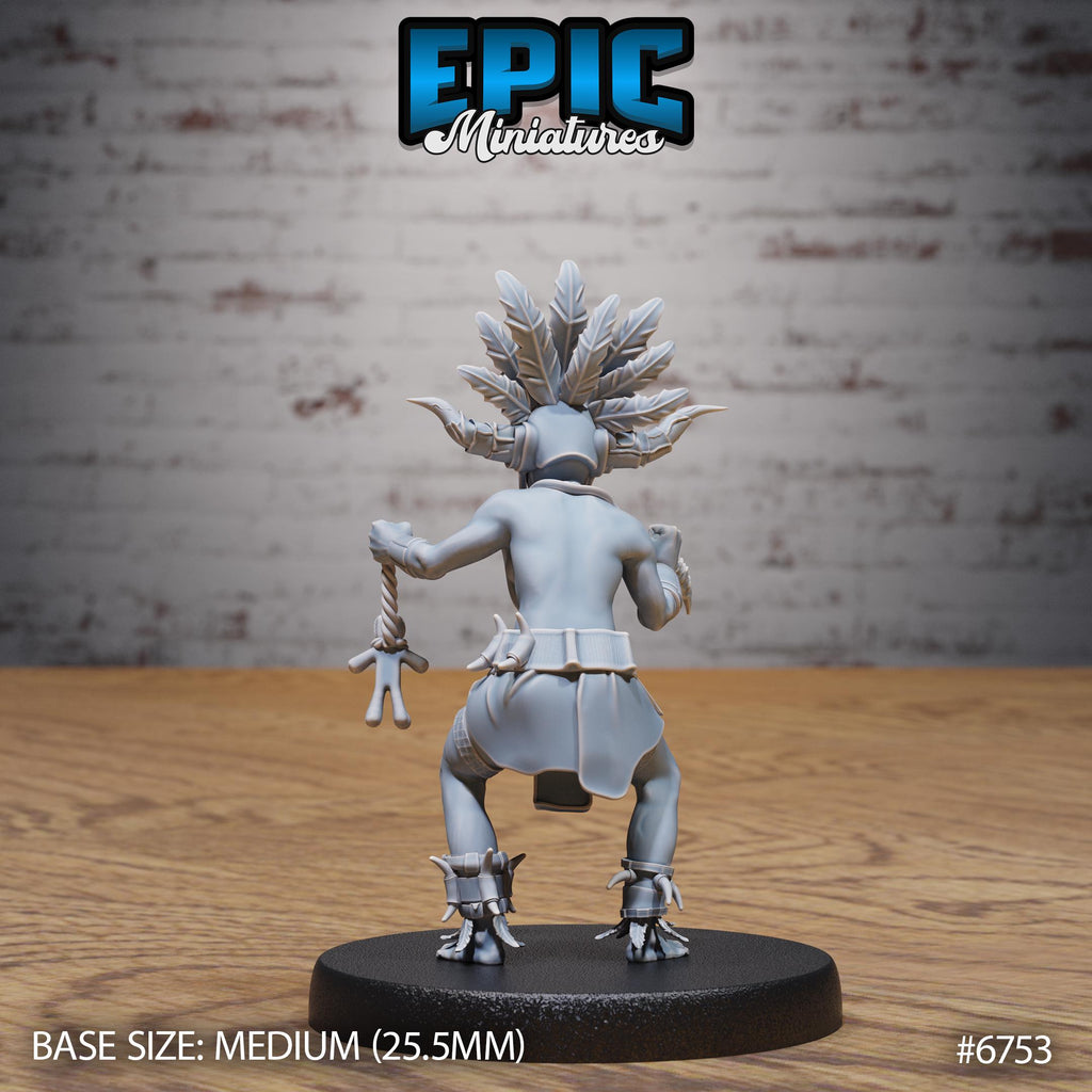#6752 - Figurine JDR Amazoness pour jeu de rôle - Imprimée en résine - Échelle 32mm - Epic Miniature