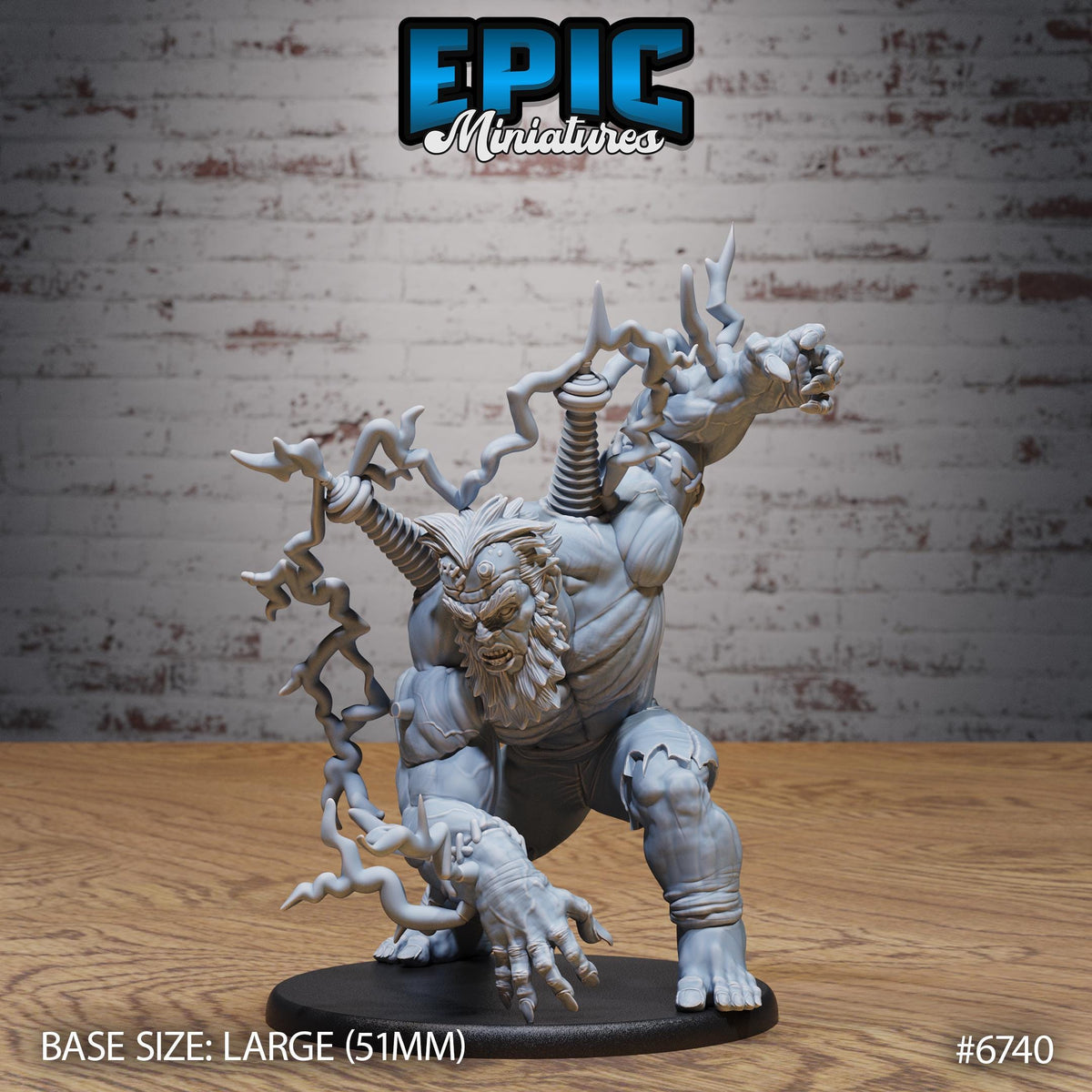 #6740 - Figurine Electric Frankenstein Attack en résine pour JDR