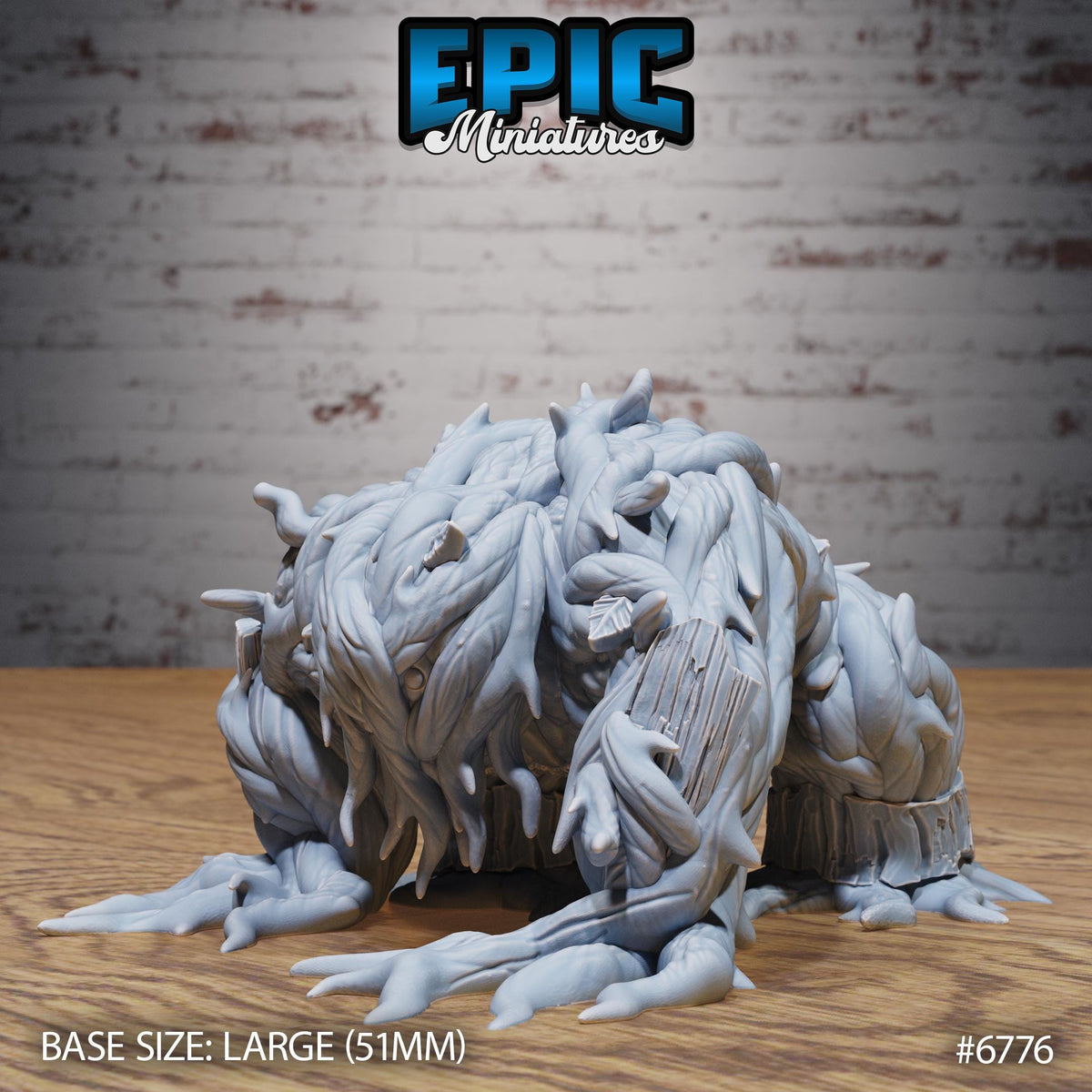 Figurine JDR Shambling Mound pour jeu de rôle - Imprimée en résine - Échelle 32mm - Epic Miniature