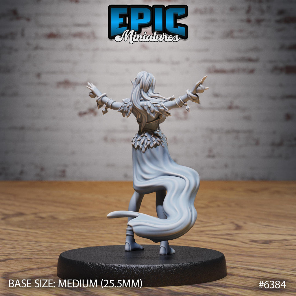 Figurine JDR Elf Druid Adventurer pour jeu de rôle - Imprimée en résine - Échelle 32mm - Epic Miniature