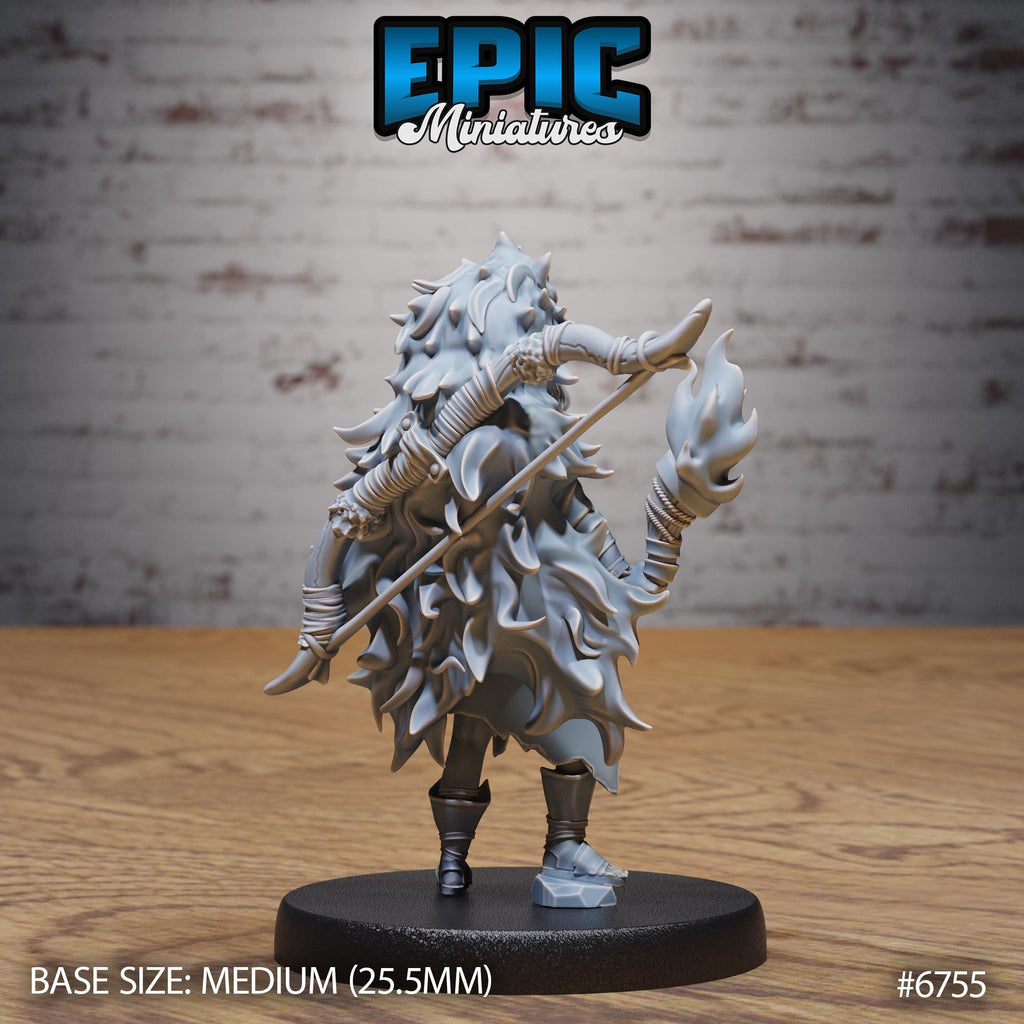 #6752 - Figurine JDR Amazoness pour jeu de rôle - Imprimée en résine - Échelle 32mm - Epic Miniature