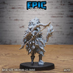 #6752 - Figurine JDR Amazoness pour jeu de rôle - Imprimée en résine - Échelle 32mm - Epic Miniature