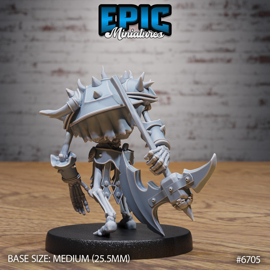 #6705 - Evil Skeleton Attack resin miniature for TTRPG
