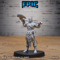 #6783 - Figurine JDR Axe Barbarian pour jeu de rôle - Imprimée en résine - Échelle 32mm - Epic Miniature