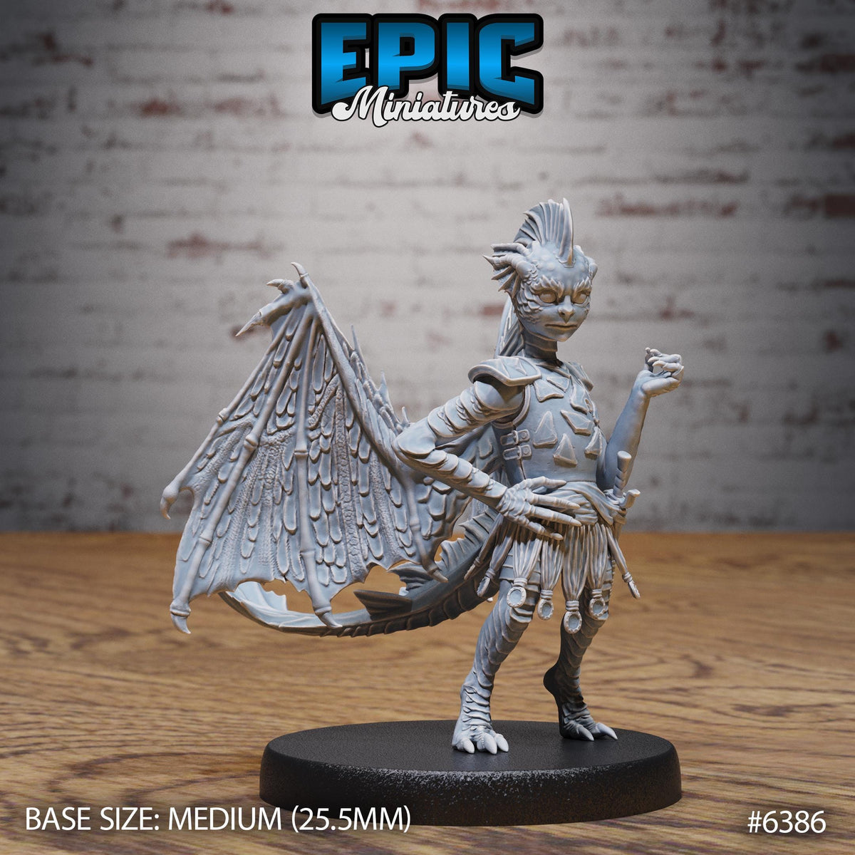 Figurine JDR Draxie Dragon Pixie pour jeu de rôle - Imprimée en résine - Échelle 32mm - Epic Miniature
