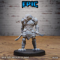 Dragonborn Warrior RPG miniature for role-playing games - Resin printed - 28mm and 32mm scale - Epic Miniature