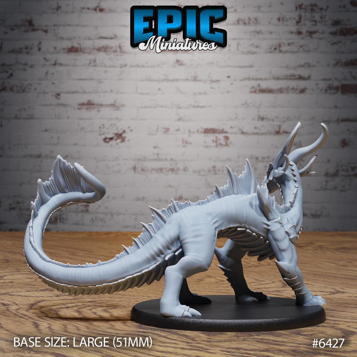 Figurine JDR Emerald Guard Drake pour jeu de rôle - Imprimée en résine - Échelle 32mm - Epic Miniature