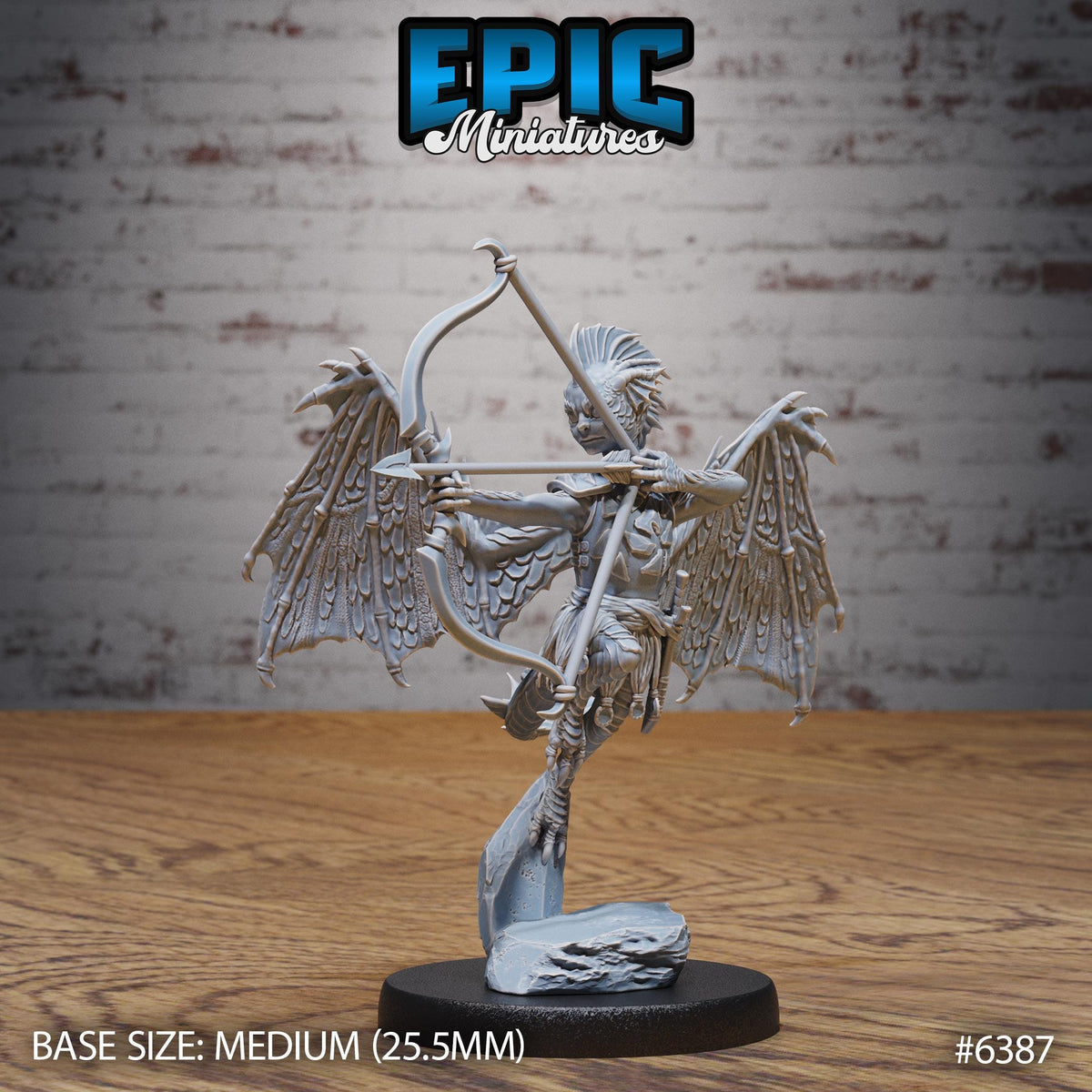 Figurine JDR Draxie Dragon Pixie pour jeu de rôle - Imprimée en résine - Échelle 32mm - Epic Miniature