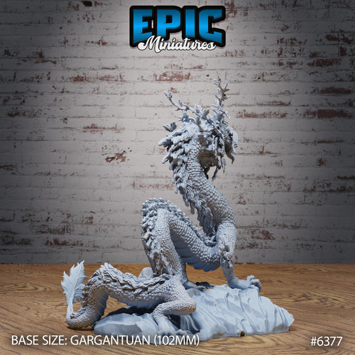 Figurine JDR Forest Lung Dragon pour jeu de rôle - Imprimée en résine - Échelle 32mm - Epic Miniature