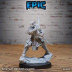 #6440 - Figurine Dragonborn Rogue Attack en résine pour JDR