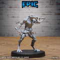 #6785a - Figurine JDR Frog Folk Hunter pour jeu de rôle - Imprimée en résine - Échelle 32mm - Epic Miniature
