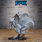 Figurine JDR Fairy Pegasus pour jeu de rôle - Imprimée en résine - Échelle 32mm - Epic Miniature