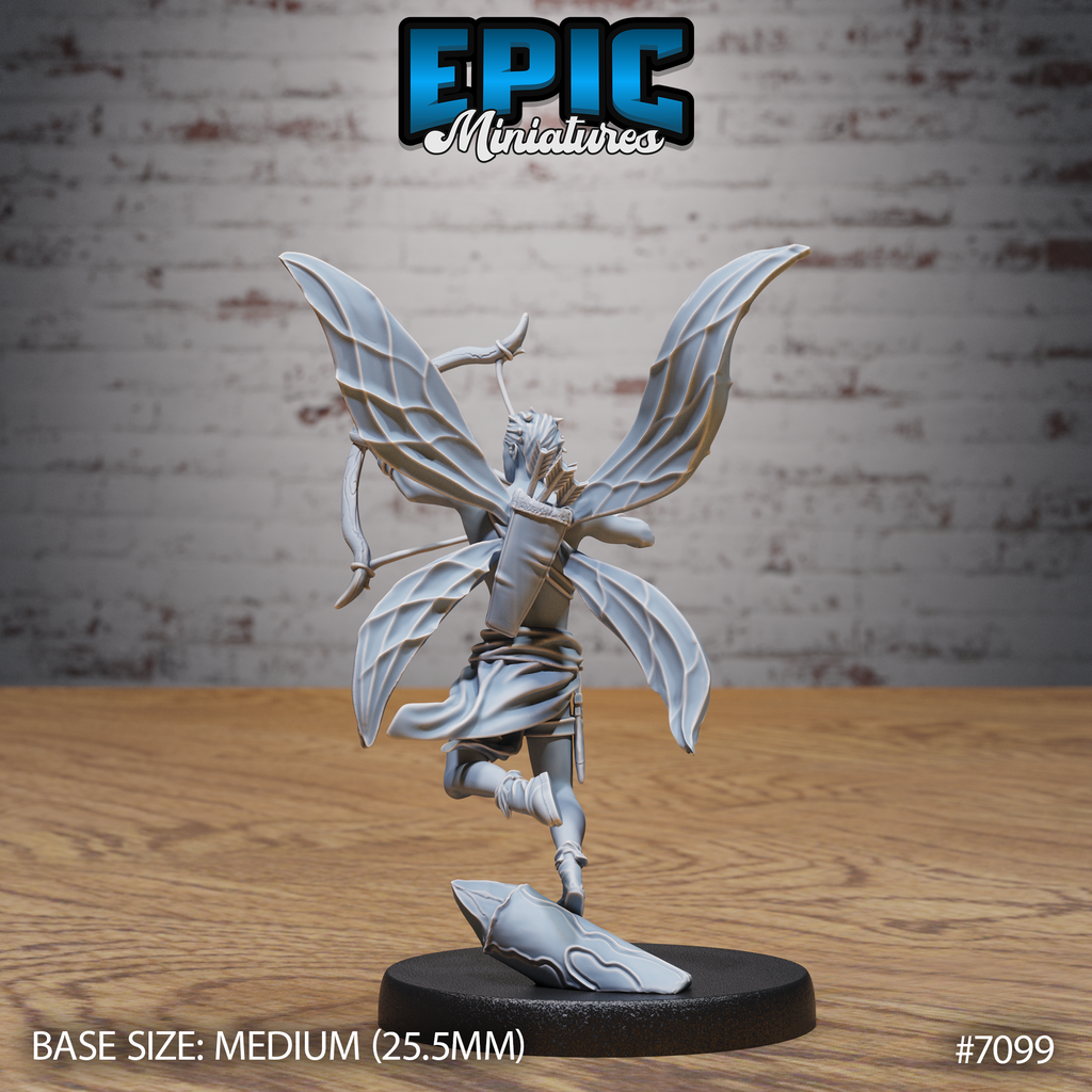 #7099 - Figurine Fey Folk Archer en résine pour JDR