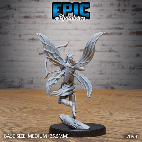 #7099 - Figurine Fey Folk Archer en résine pour JDR