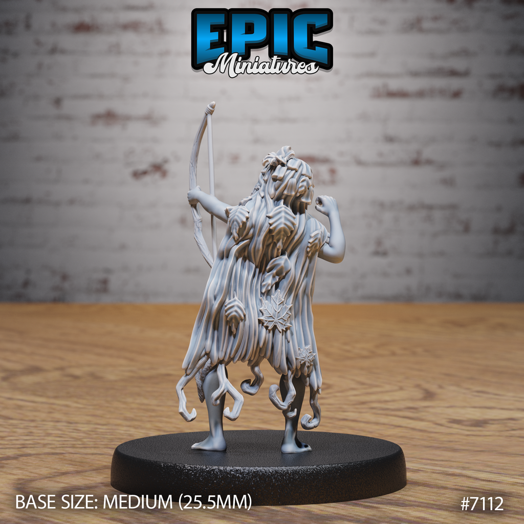 #7112 - Figurine Dryad Shooting en résine pour JDR