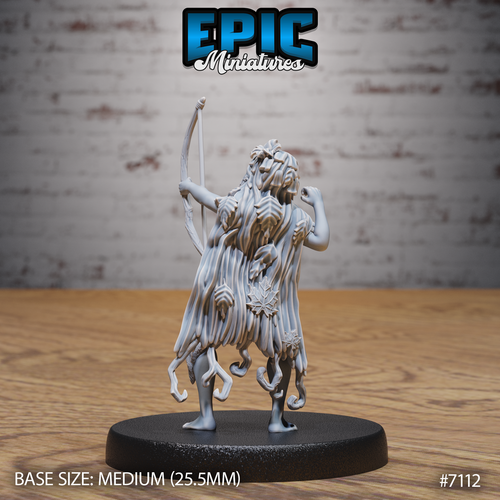 #7112 - Figurine Dryad Shooting en résine pour JDR