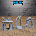 #6697f - Figurine Lich Crypt Environment en résine pour JDR