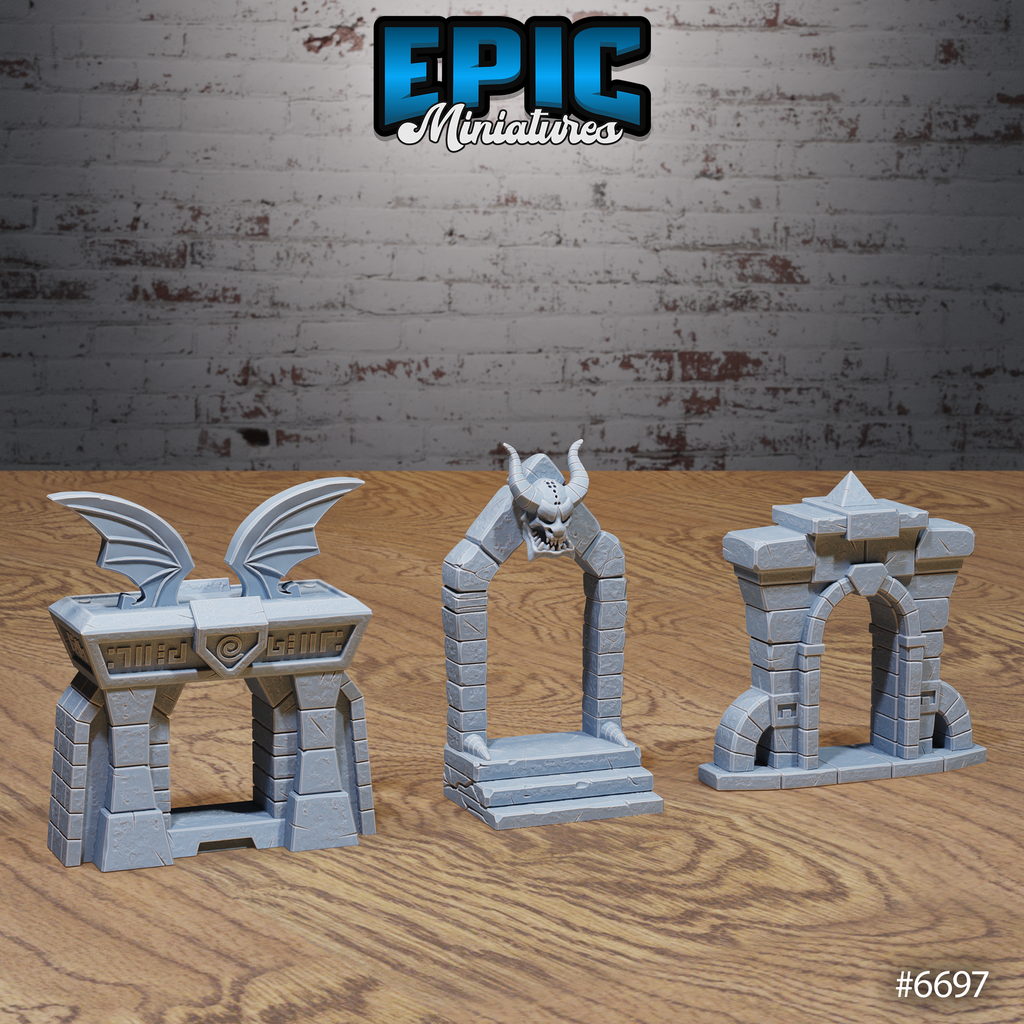 #6697f - Figurine Lich Crypt Environment en résine pour JDR