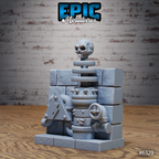 #6329d - Figurine Laboratory Walls & Tiles en résine pour JDR