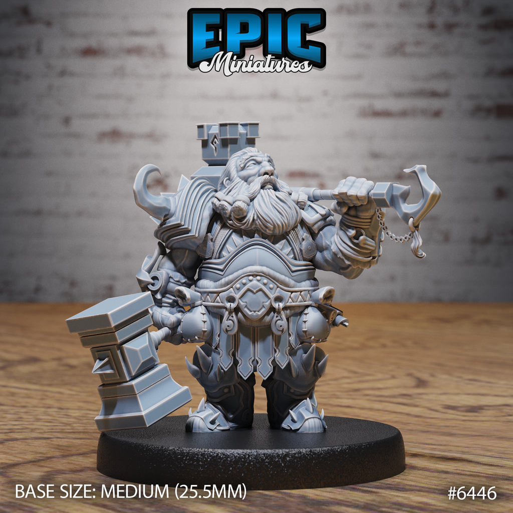 #6446 - Figurine Dwarf Adventurer en résine pour JDR
