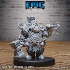 #6446 - Figurine Dwarf Adventurer en résine pour JDR