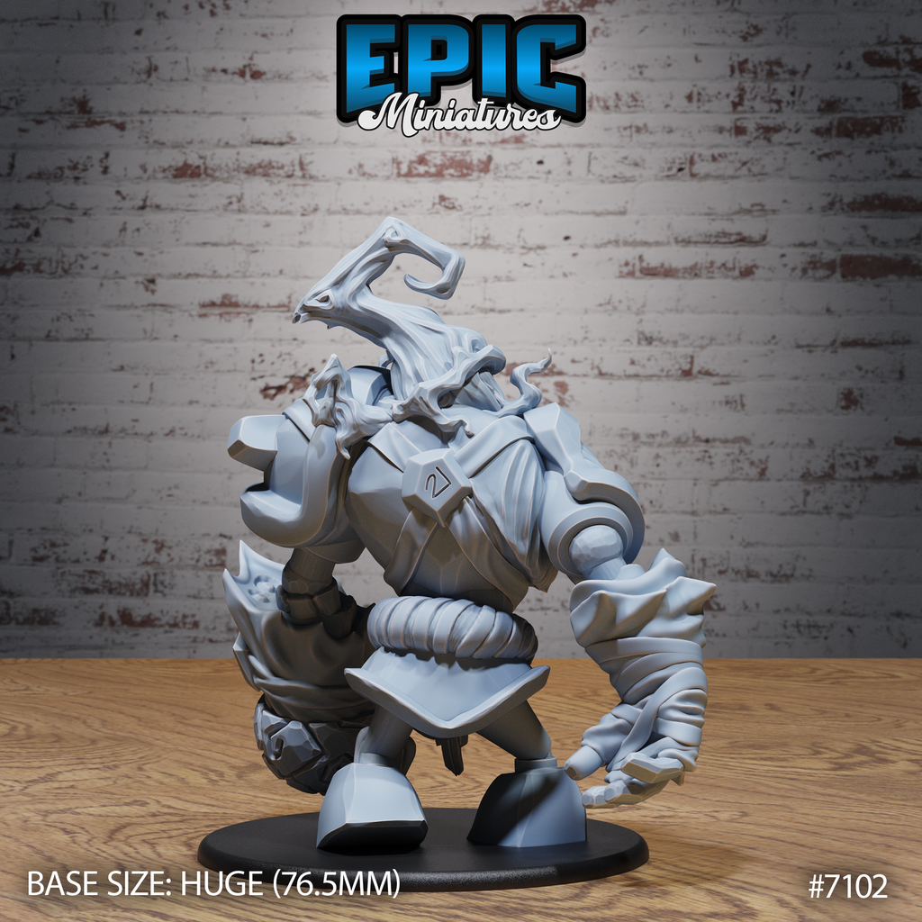 #7102 - Figurine Arcane Stone Golem en résine pour JDR