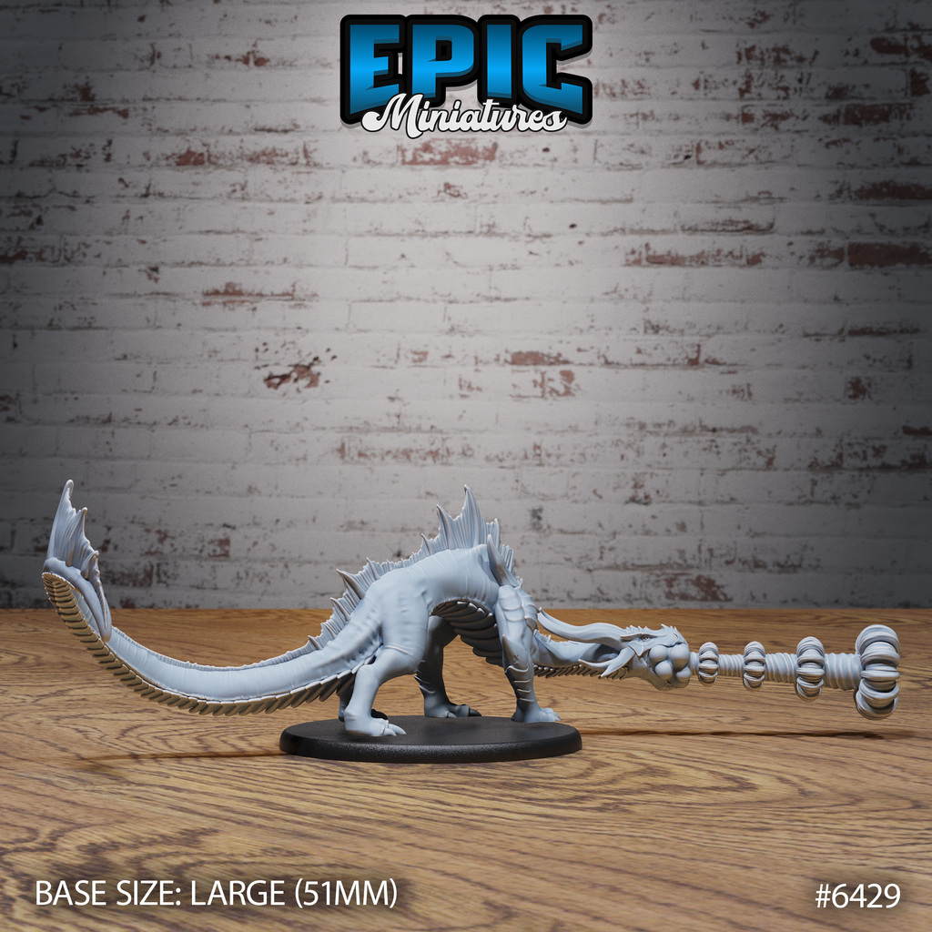 #6429 - Figurine Emerald Guard Drake Firebreath en résine pour JDR