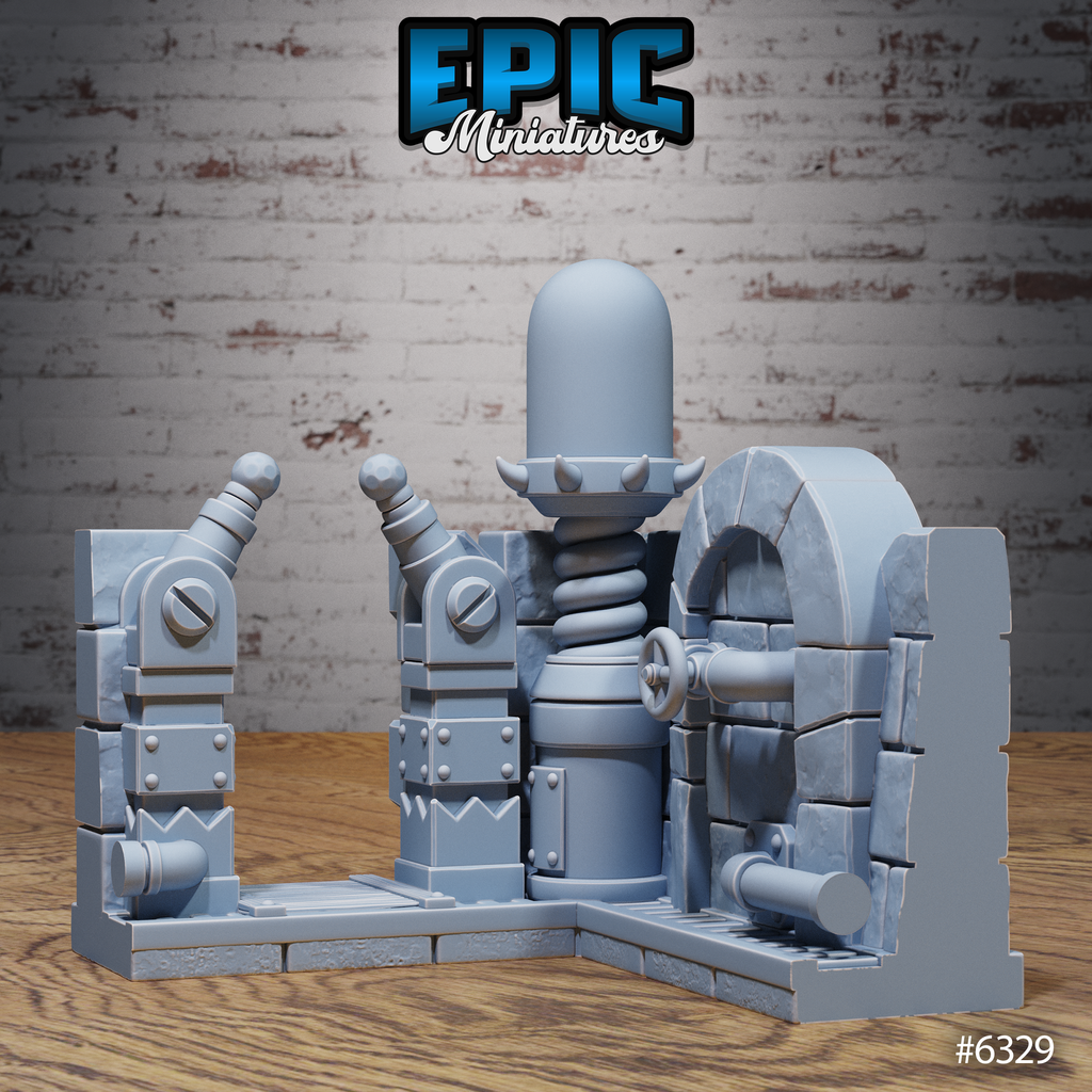 #6329j - Figurine Laboratory Walls & Tiles en résine pour JDR