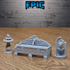 #6697c - Figurine Lich Crypt Environment en résine pour JDR