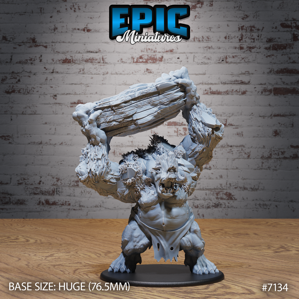 #7134 - Figurine Nature Troll Throwing en résine pour JDR