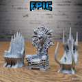 #6697d - Figurine Lich Crypt Environment en résine pour JDR