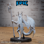 #7114 - Figurine Draconic Demon Emerald en résine pour JDR