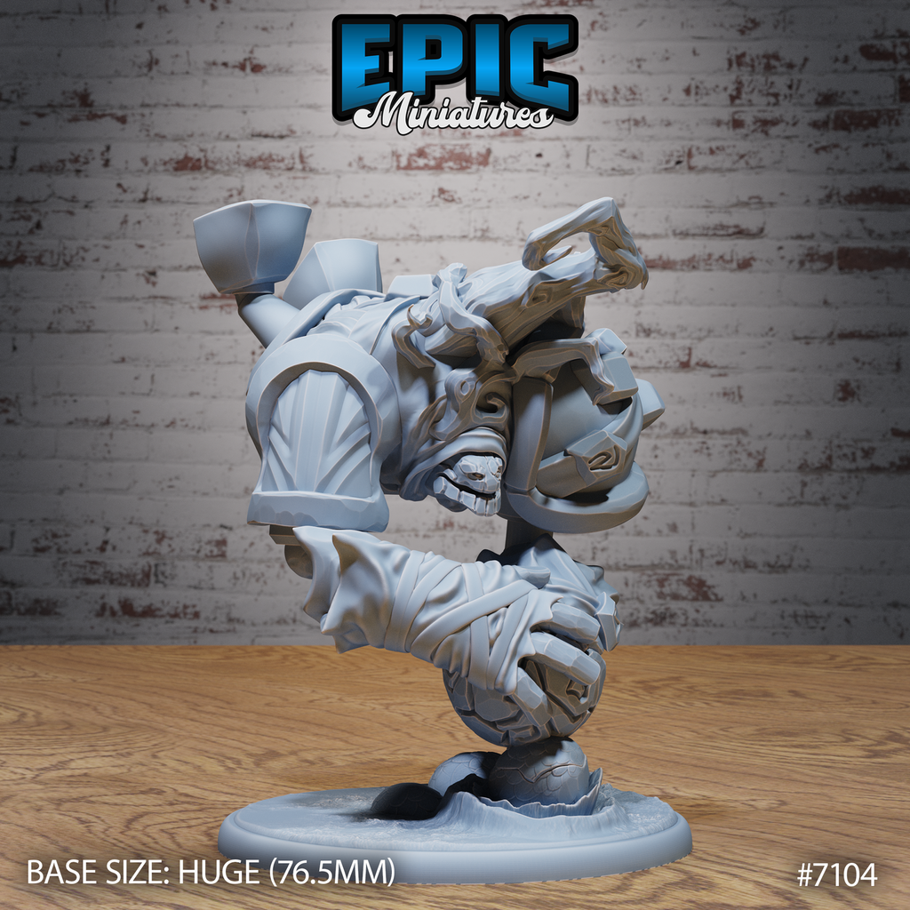 #7104 - Figurine Arcane Stone Golem Smash en résine pour JDR