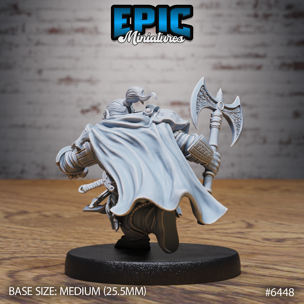 Dragonborn Rogue RPG miniature for tabletop gaming - Resin printed - 28mm and 32mm scale - Epic Miniature