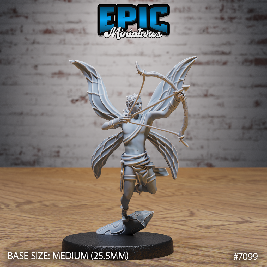#7099 - Figurine Fey Folk Archer en résine pour JDR